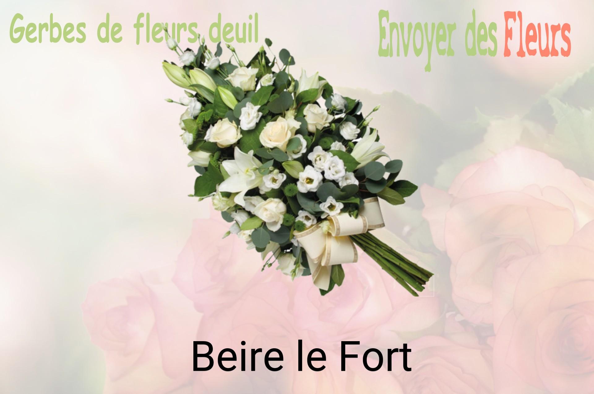 Gerbe de fleurs de deuil livrée à Beire-le-Fort
